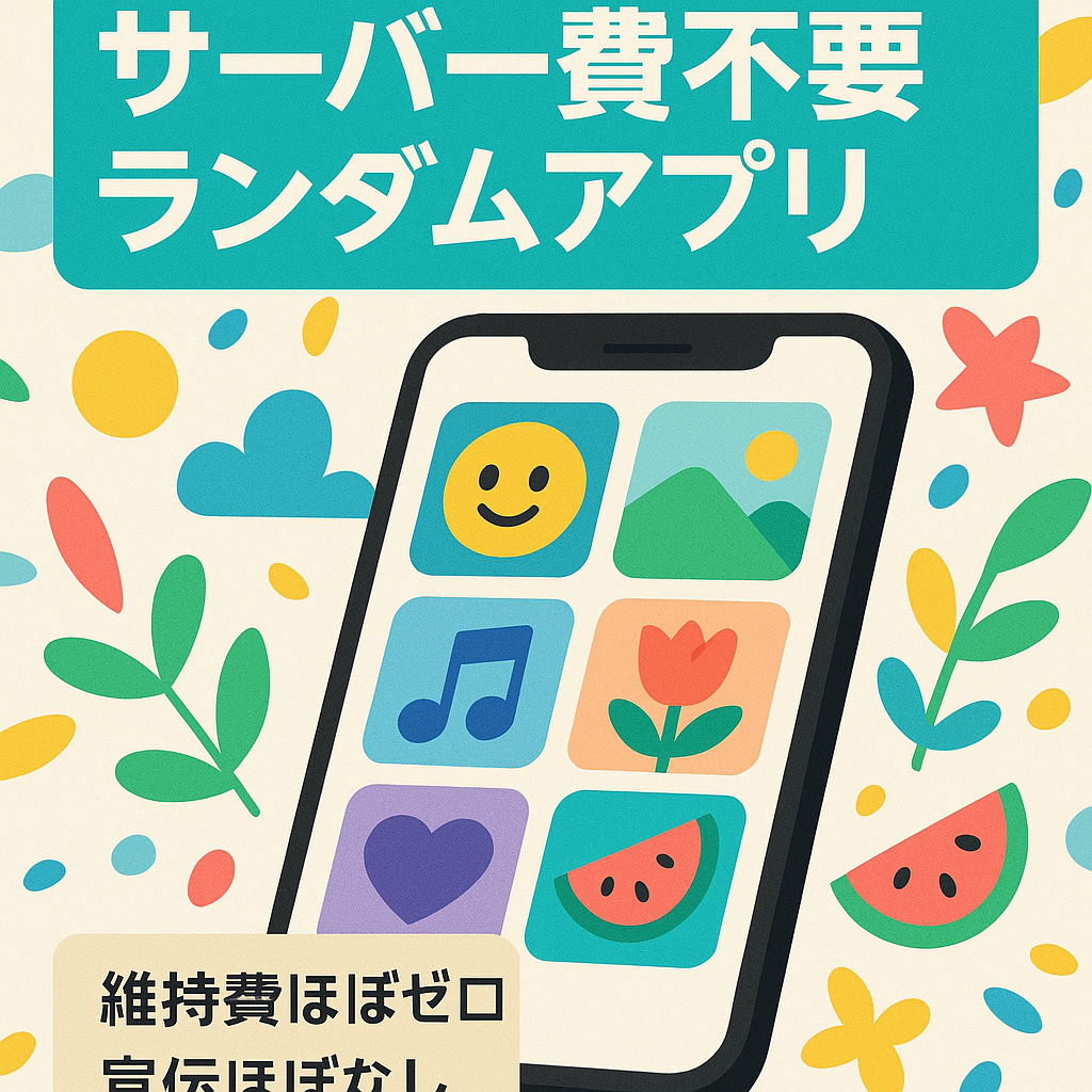 【サーバー費不要！】IOS/Android  アニメ画像やイラストをランダムで表示するシンプルなアプリ[属人性なし]
