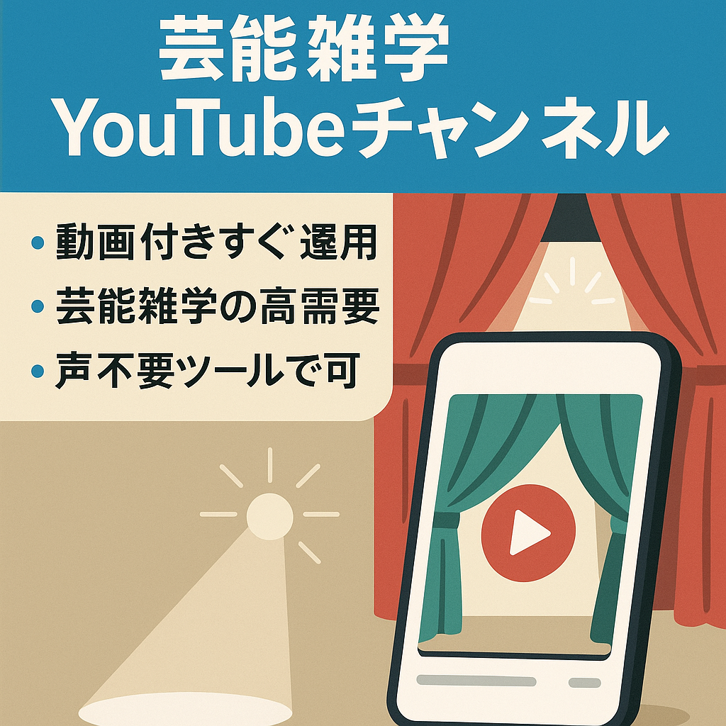 【早い者勝ち】登録者約590人/芸能雑学YouTubeチャンネル【shorts動画メイン】