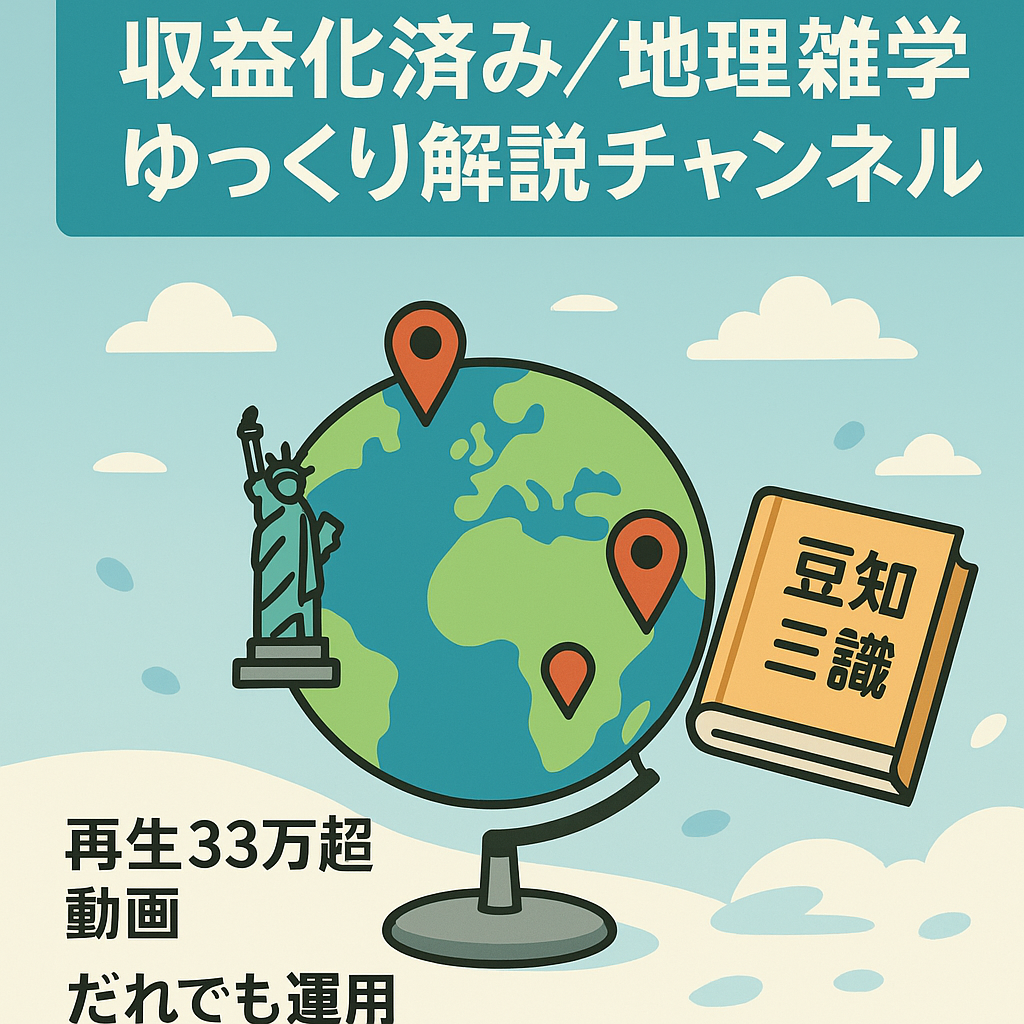 【収益化済み】人気ジャンル「地理系雑学のゆっくり解説」【33万回超え動画あり！】