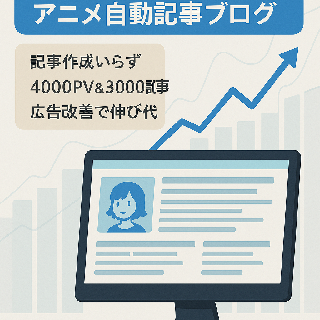 【月間4000PV】人気アニメ鬼滅の刃の自動記事投稿サイト　記事の作成の必要なし。