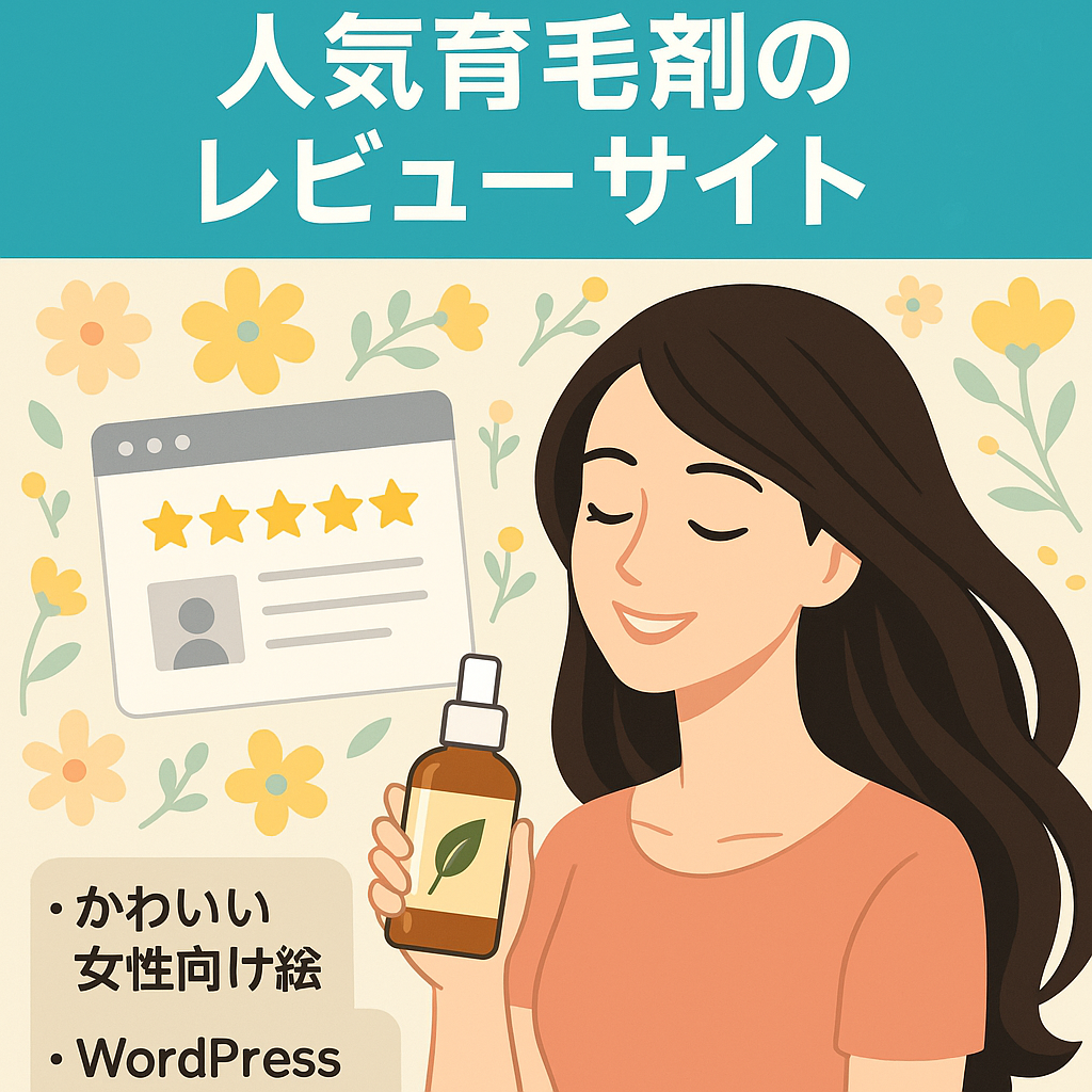 【女性育毛剤】人気育毛剤のレビューサイト