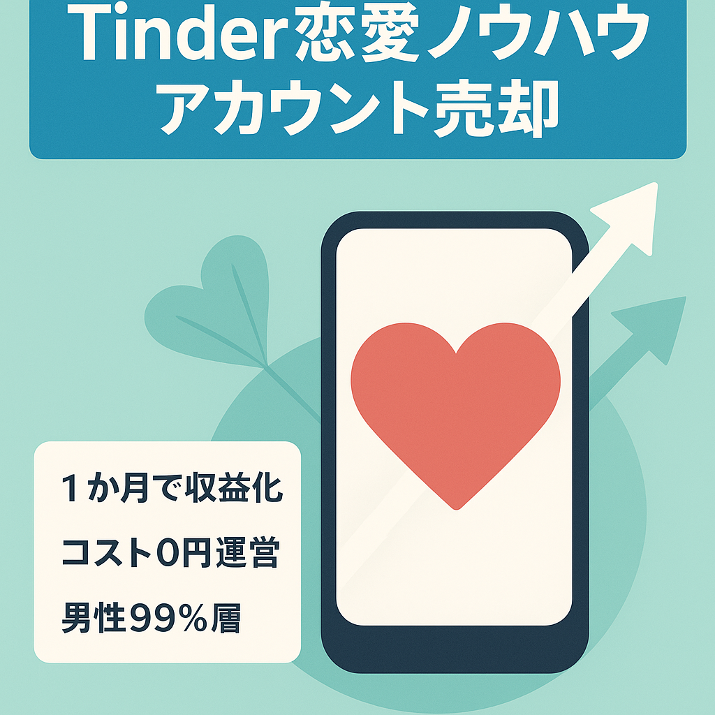【Tinder✖️恋愛系ノウハウ】運用1ヶ月目から収益化！/コスト0円！/現在も3つの投稿がバズり中！/19万再生他/まだ運用4ヶ月目なので伸び代しかありません