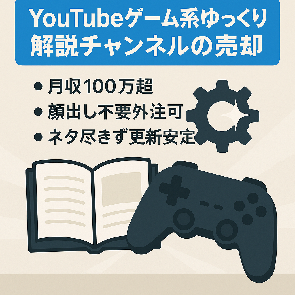 【2022年の総収益1438万円】YouTubeゲーム系ゆっくり解説チャンネルの売却【登録者5万7000人】