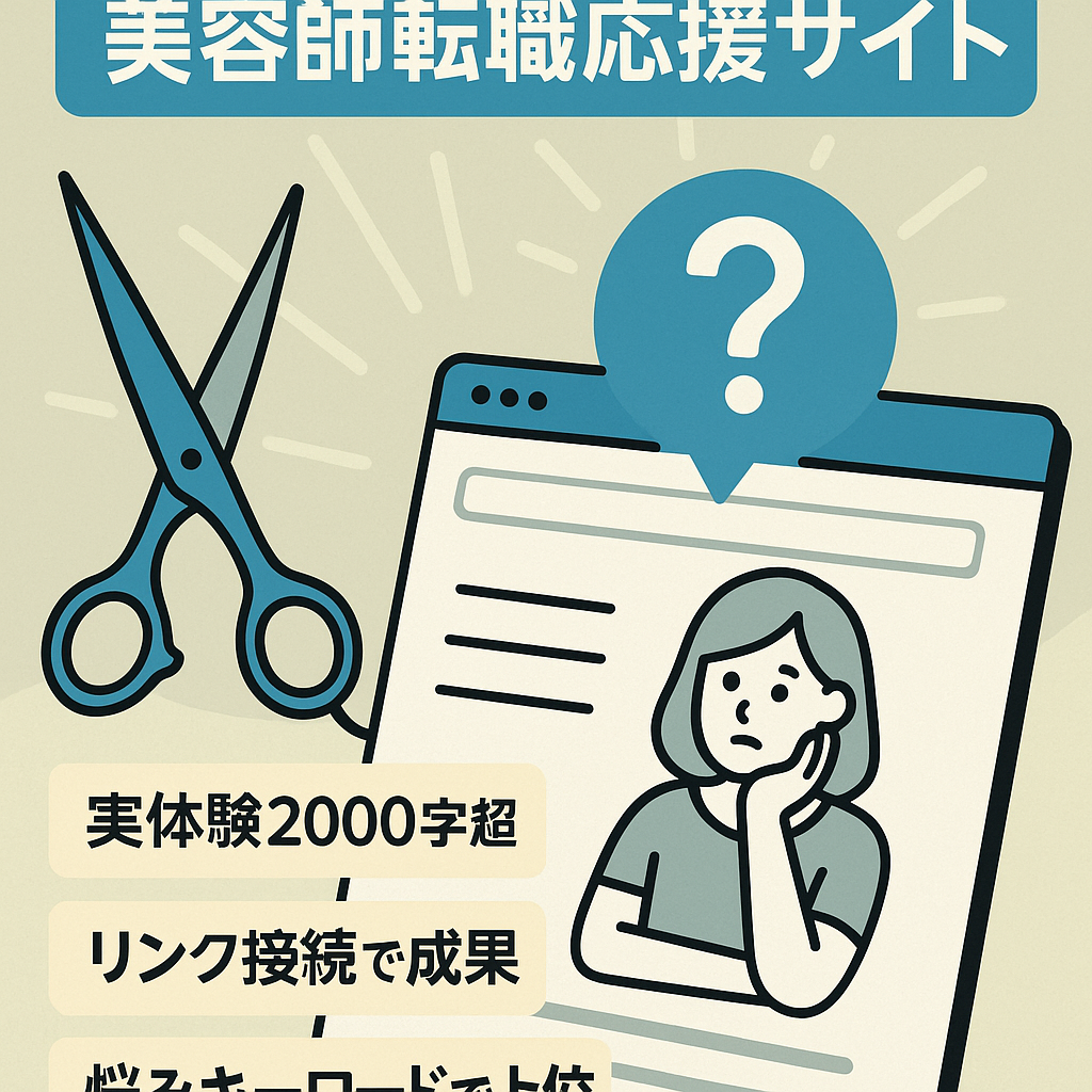 【現役美容師が執筆】美容師の悩みに応える転職応援サイト