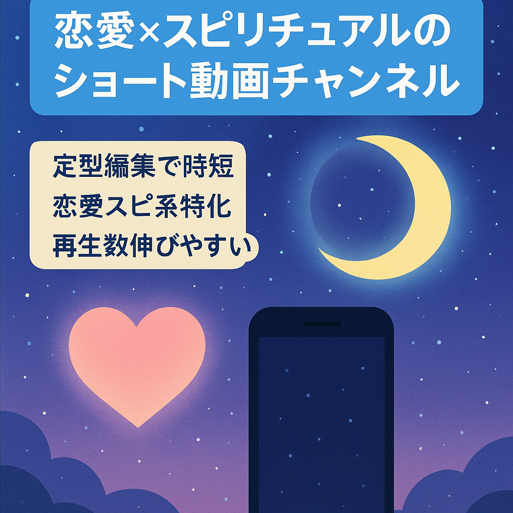 【恋愛×スピリチュアル】ショート動画特化チャンネル｜【運営ハードル低】