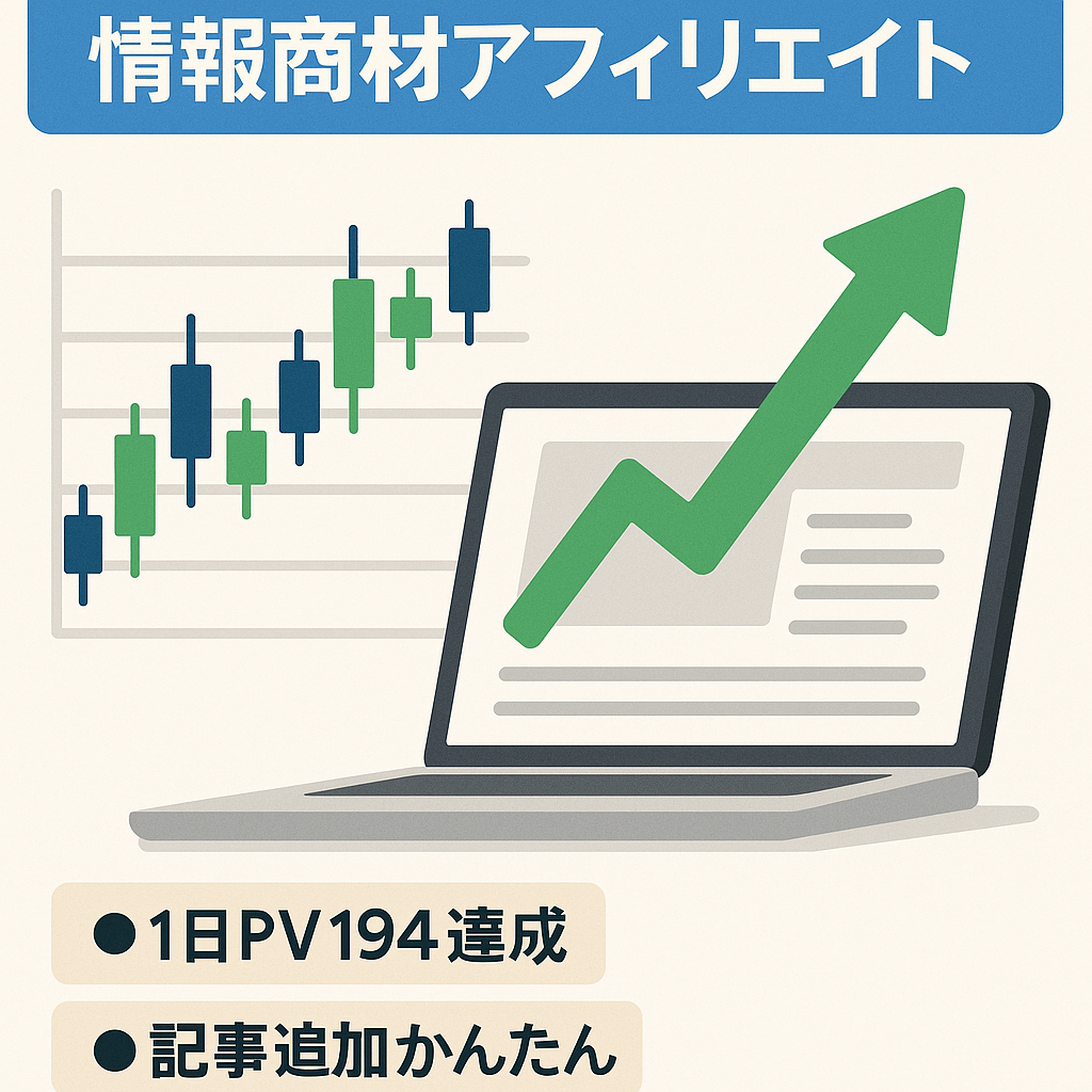 FXの専門用語を解説したブログで、情報商材をアフィリ