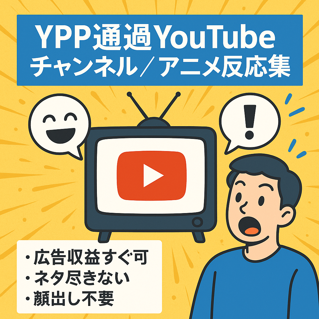 【YPP通過済み】アニメ反応集チャンネル（別ジャンルに変更も可能）