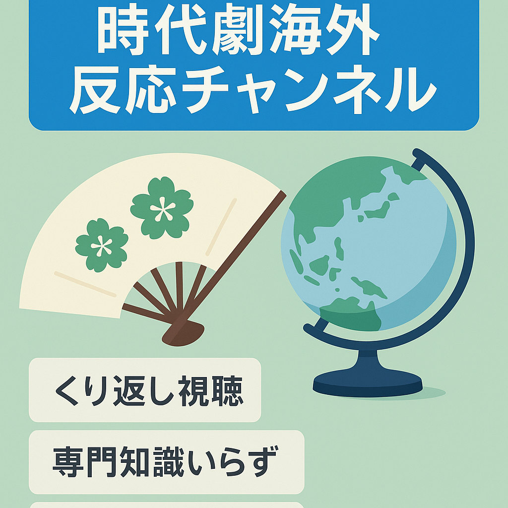 【登録者数9000人越え・伸びしろアリ】高齢者に人気の時代劇の海外の反応・日本賞賛系Youtubeチャンネル