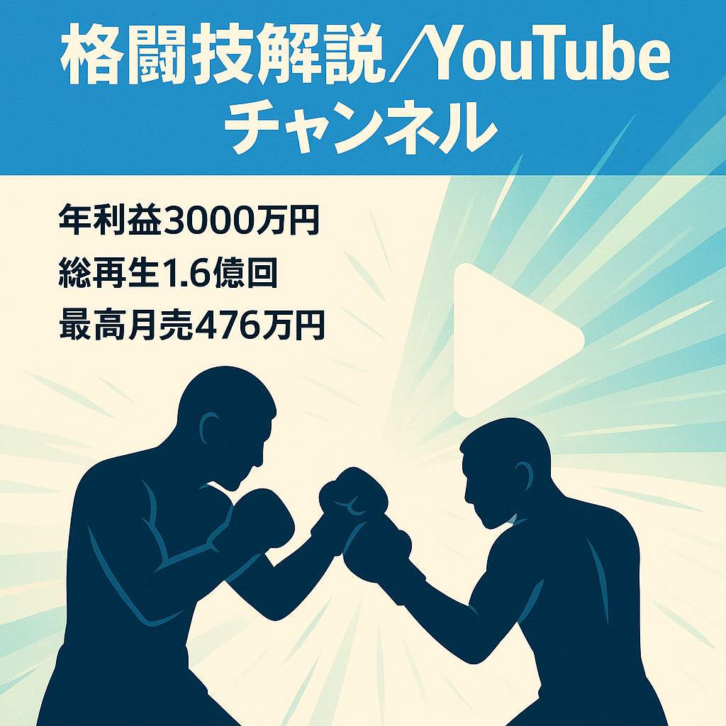 【登録者12万人】格闘技の解説youtube【営業利益/年3,000万円】