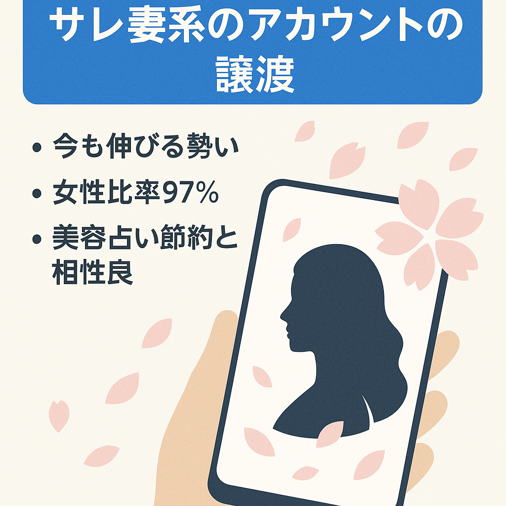 【インスタフォロワー27000人】サレ妻系のアカウントの譲渡