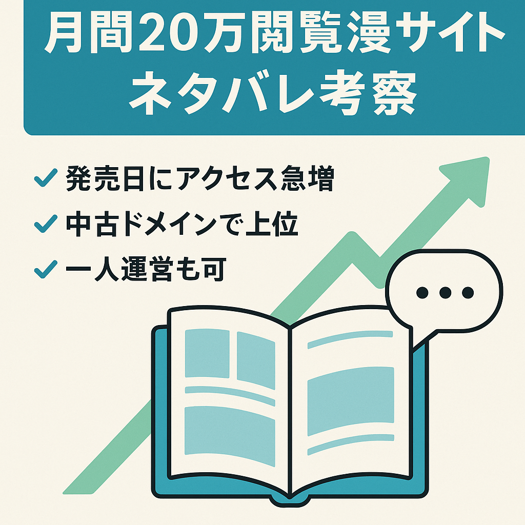 【月20万PVの初心者おすすめの漫画サイト】ワンピース・呪術廻戦のネタバレ考察！初心者でもタイトル増やせばさらに伸ばせる可能性大