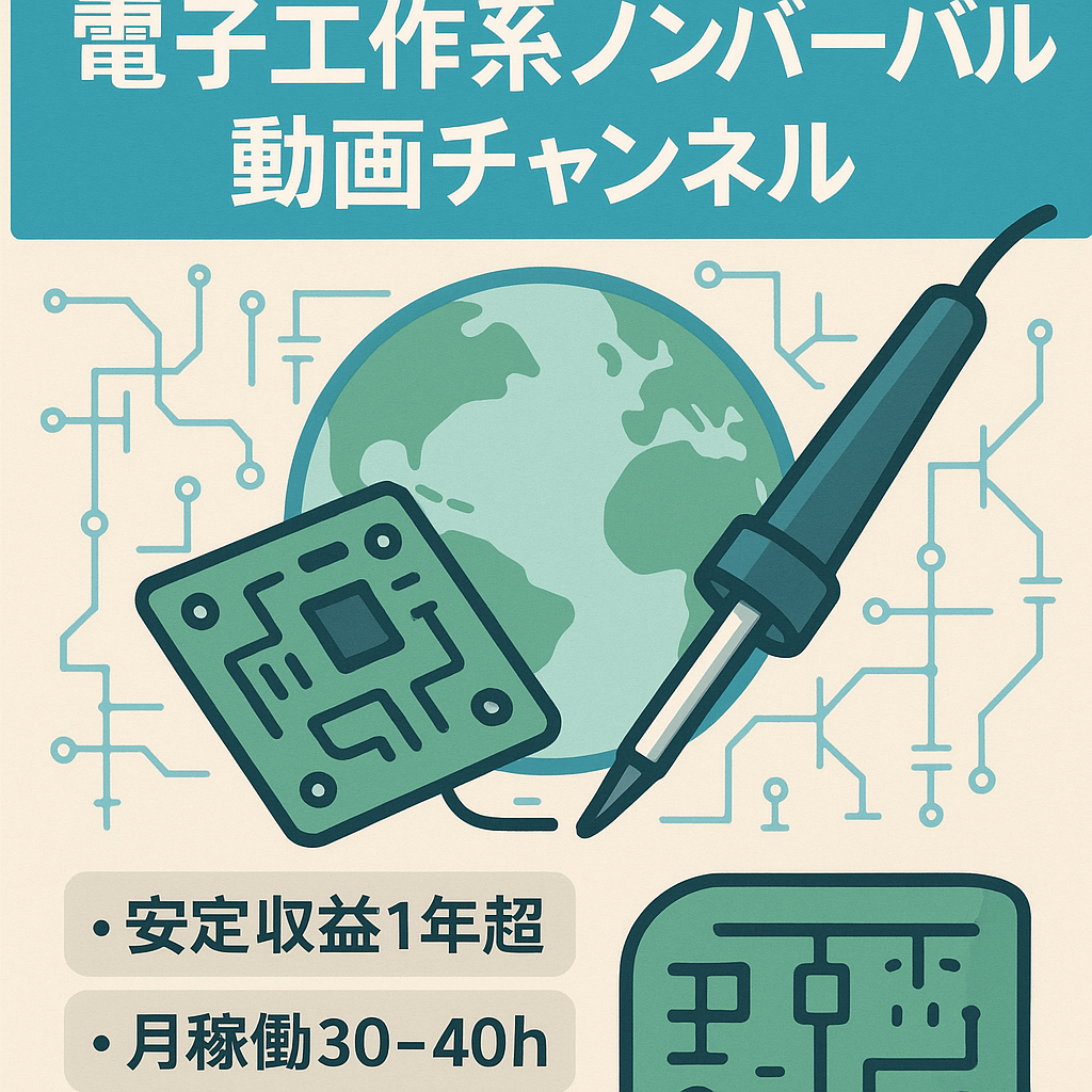 【月稼働約30-40h/時給換算約5000円以上/登録者合計7万人以上】属人性無 グローバル(非言語/ノンバーバル)  作ってみた/電子工作系ジャンル【運営サポート有】
