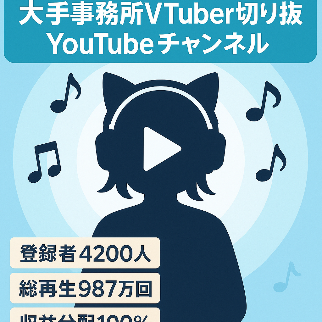 【登録者4200人】大手事務所のVTuber切り抜きチャンネル【総再生回数987万回】