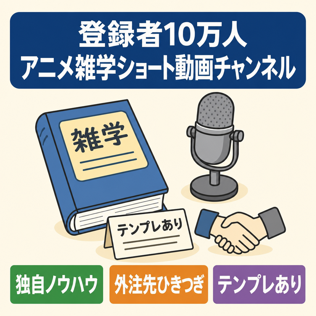 【登録者１０万人】アニメ雑学ショート動画チャンネル