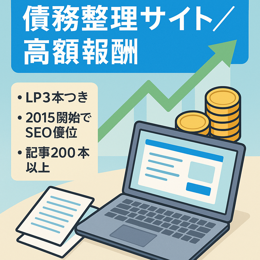 高額報酬の債務整理案件！【コラム・体験談・口コミ合わせて200記事以上！】