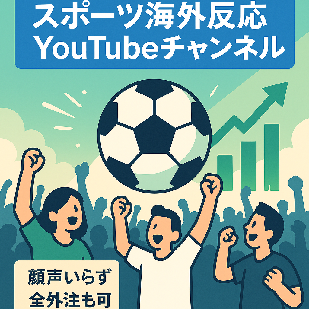 【値下げ交渉歓迎！早い者勝ち】今が旬なスポーツジャンル&海外反応系の激アツジャンル【投稿2ヶ月で利益74万円】【顔出し不要/属人性なし】1動画2~3時間作業で運営可能！