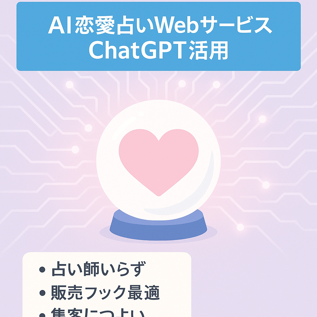 【話題のAI】ChatGPTを使って恋愛占いを提供するWebサービス