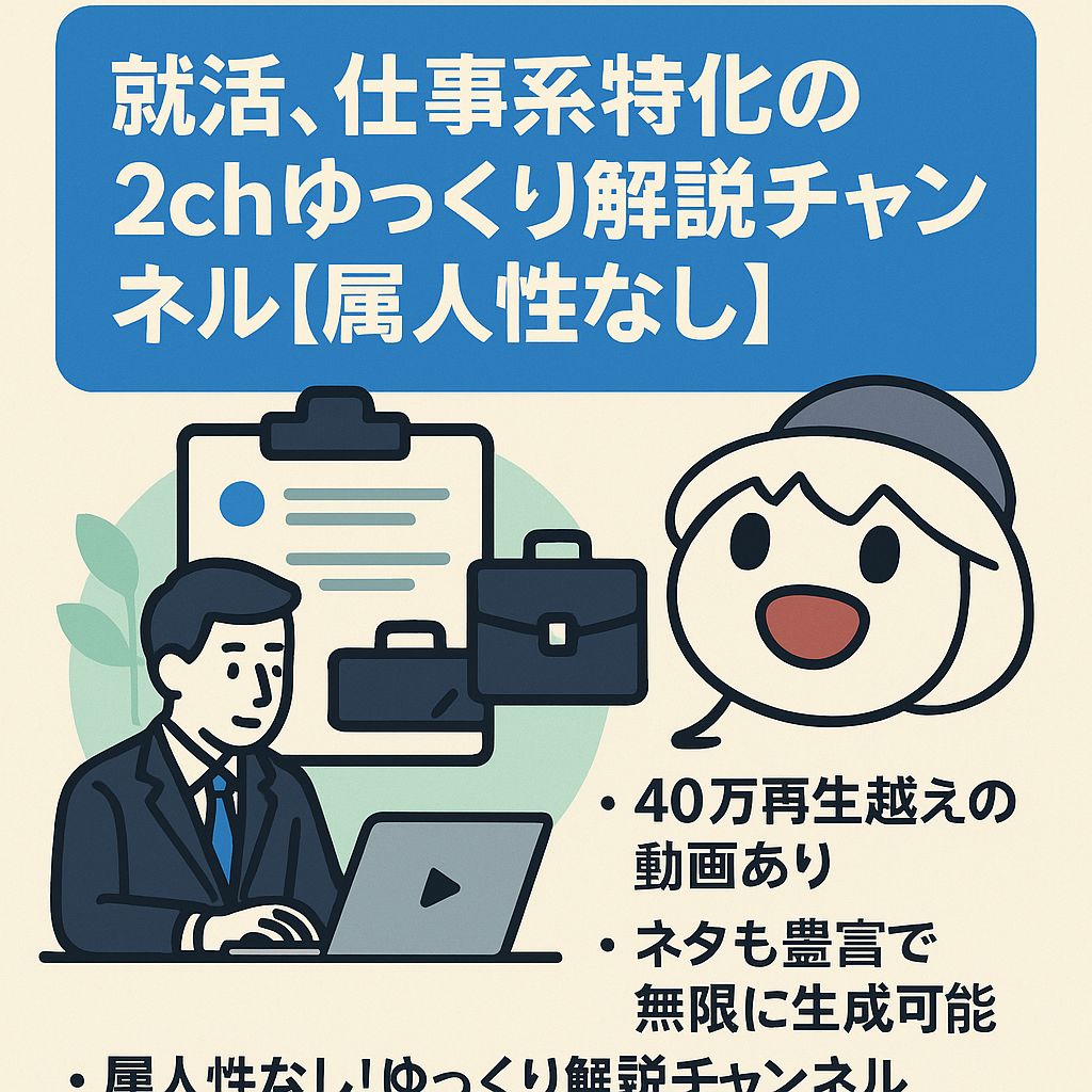 就活、仕事系特化の2chゆっくり解説チャンネル【属人性なし】
