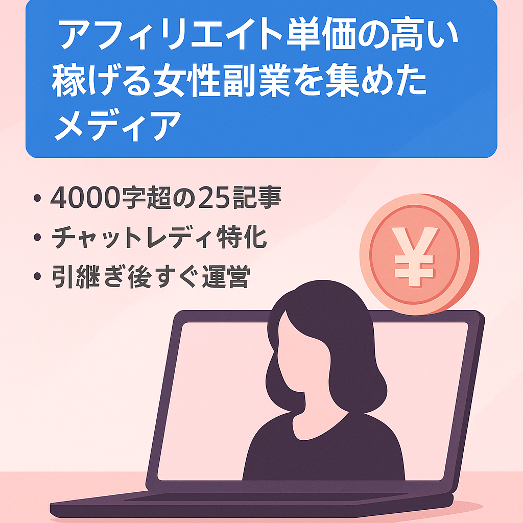 アフィリエイト単価の高い稼げる女性副業を集めたメディア