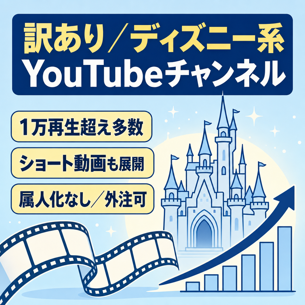 訳あり：【ディズニー】人気ジャンルのYouTubeチャンネル