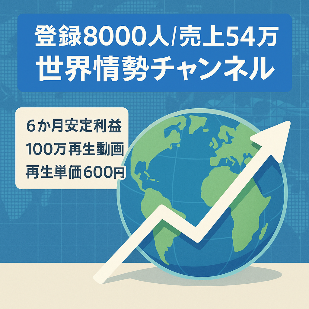 【最高売上54万！】登録者8000人以上の世界情勢ずんだもんチャンネル