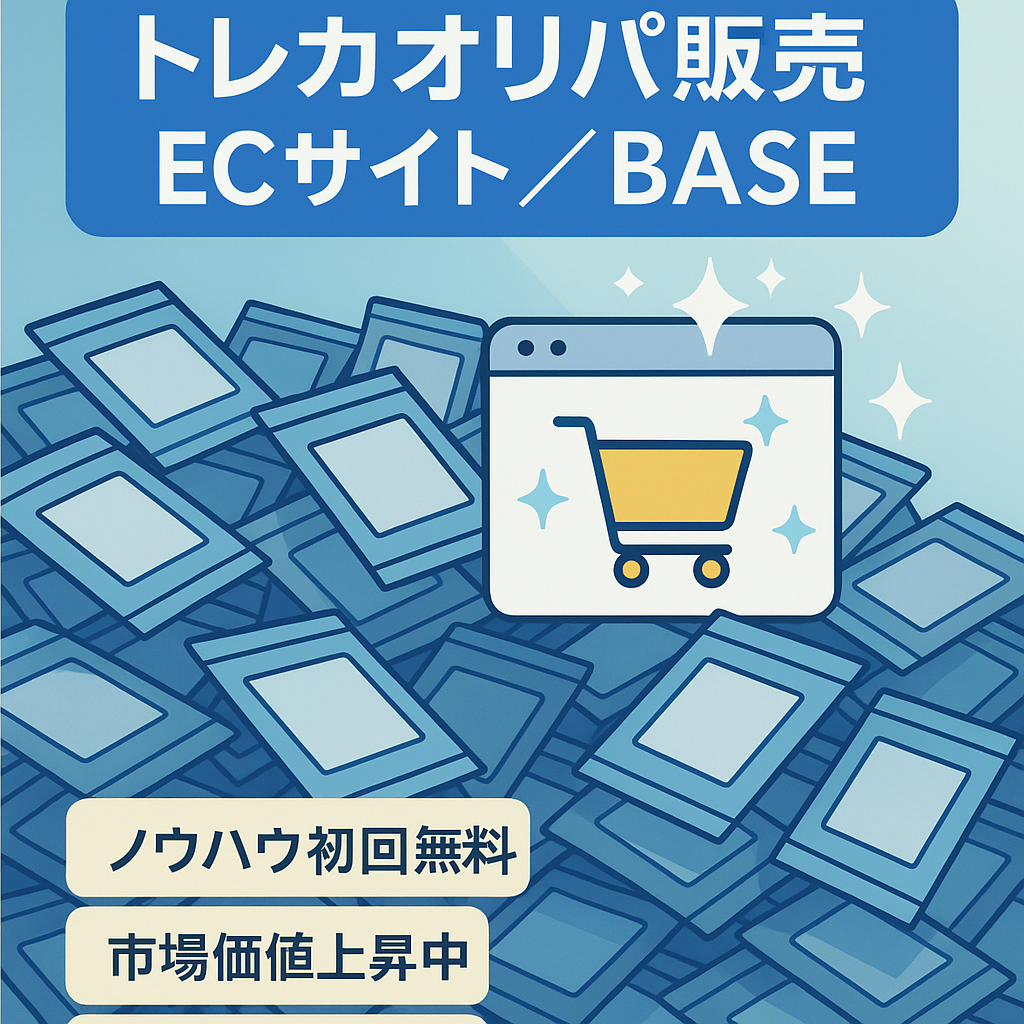 【ビジネス初心者様必見】※BASEで作成したトレーディングカードのオリジナルパック販売のECサイト