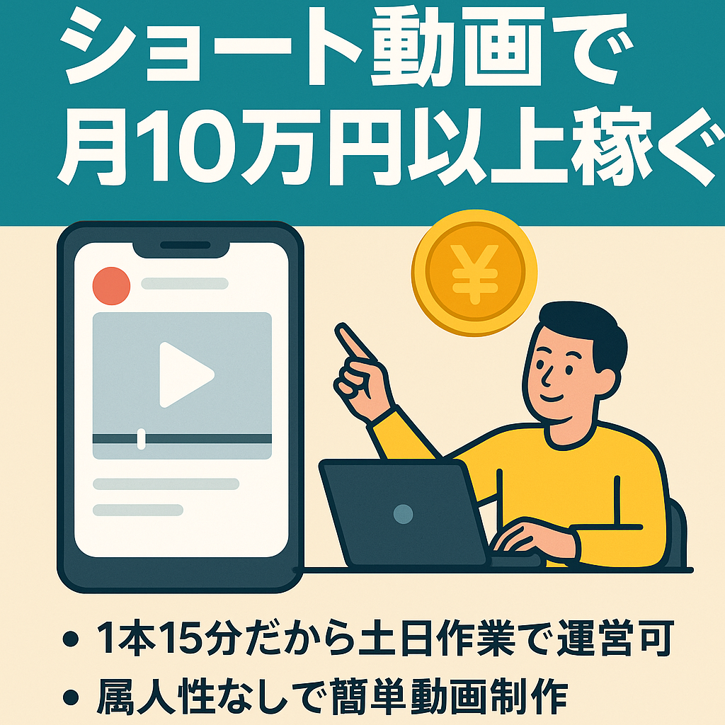 【属人性なし】1本15分で作れるショートで月10万以上稼げるXまとめ