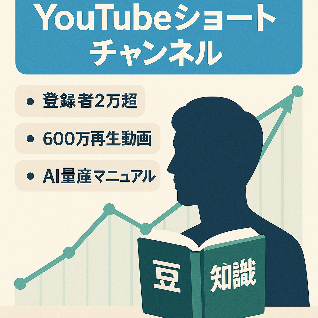 【直近月収18万】AI量産可能な芸能人の雑学系YouTubeショート特化チャンネル／属人性なし／マニュアル譲渡【登録者数2万】