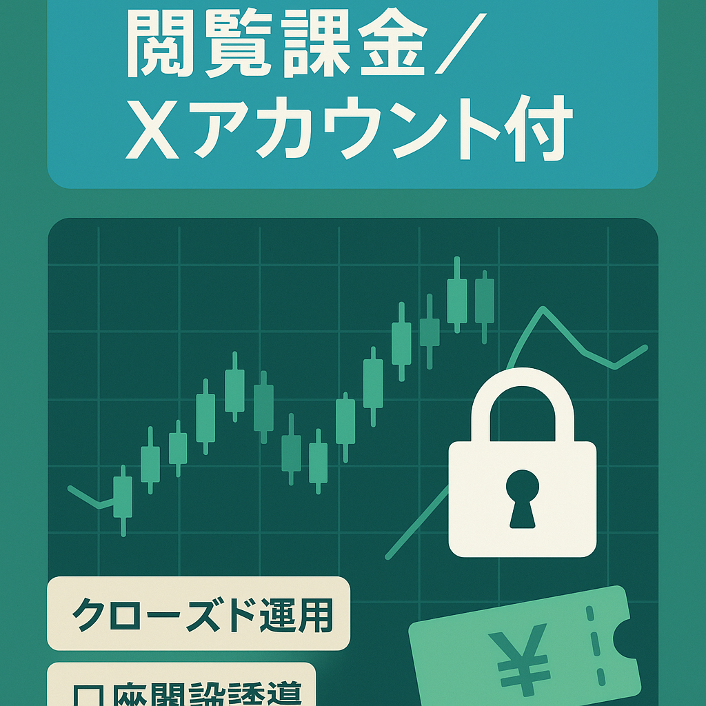 FX攻略サイト:【閲覧課金という売り方】月額課金制のクローズドサイトとしても運用可能！Xアカウント付き