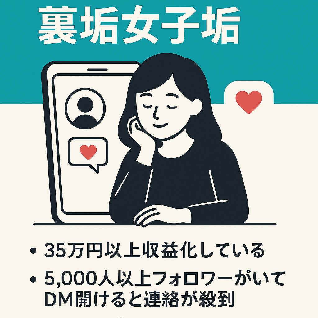 【X（フォロワー5000人以上！）】裏垢女子垢　ファン化済みで35万円以上収益化