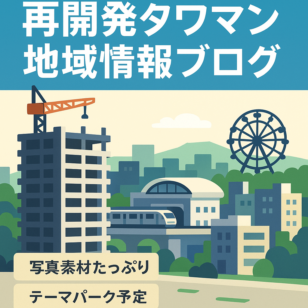 都下タワーマンション建設中既再開発エリア＆今後テーマパーク誘致が見込まれる再開発エリア至近の地域情報ブログ