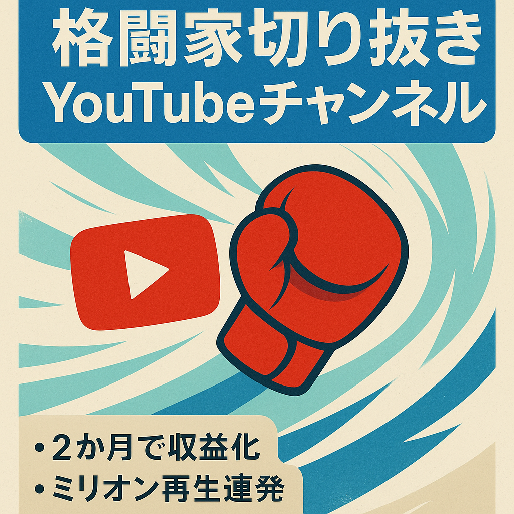 登録者約1.5万視聴回数約8万以上/日 有名格闘家の切り抜きYouTubeチャンネル