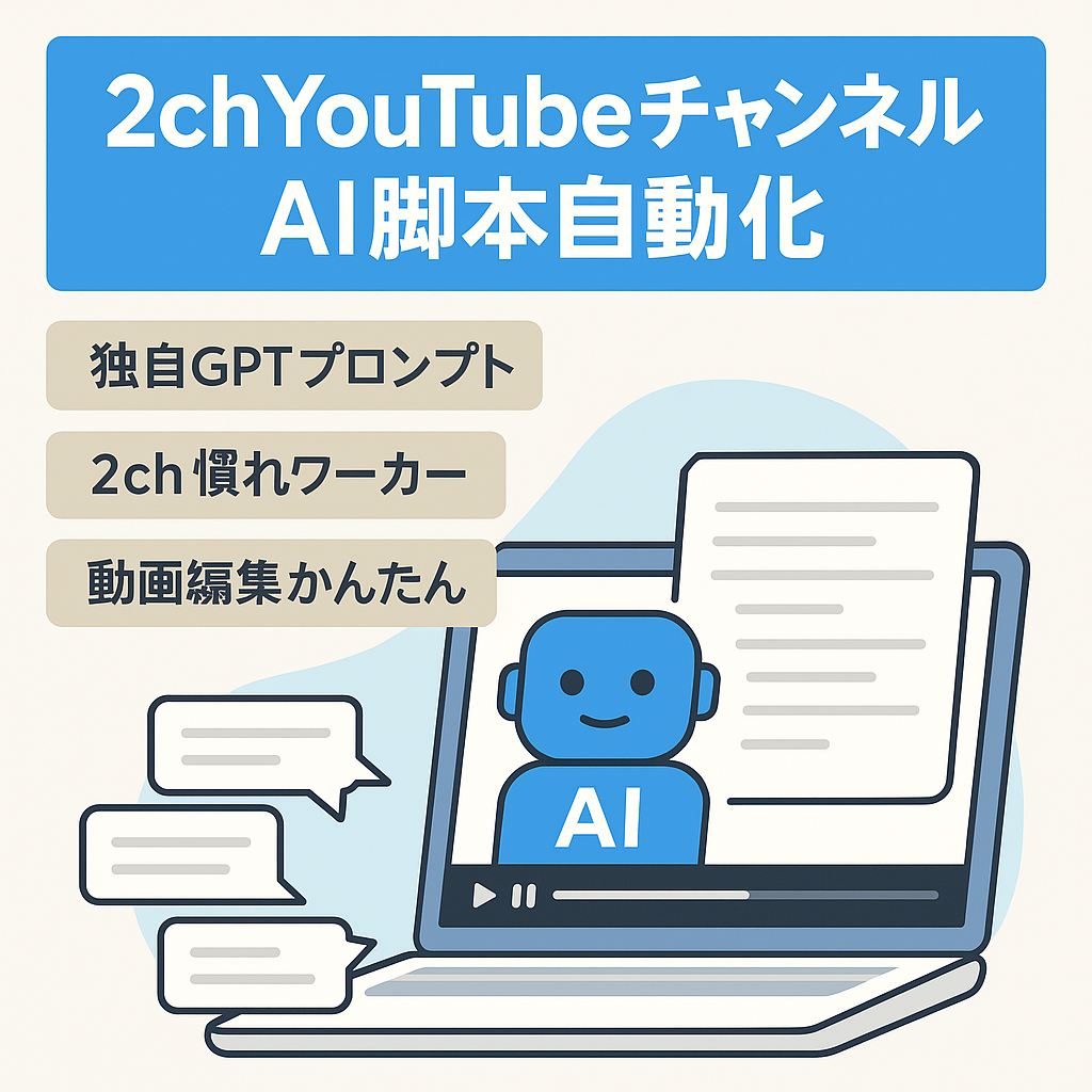 2ch｜属人性なし｜Youtubeチャンネル｜AI活用でシナリオ作成