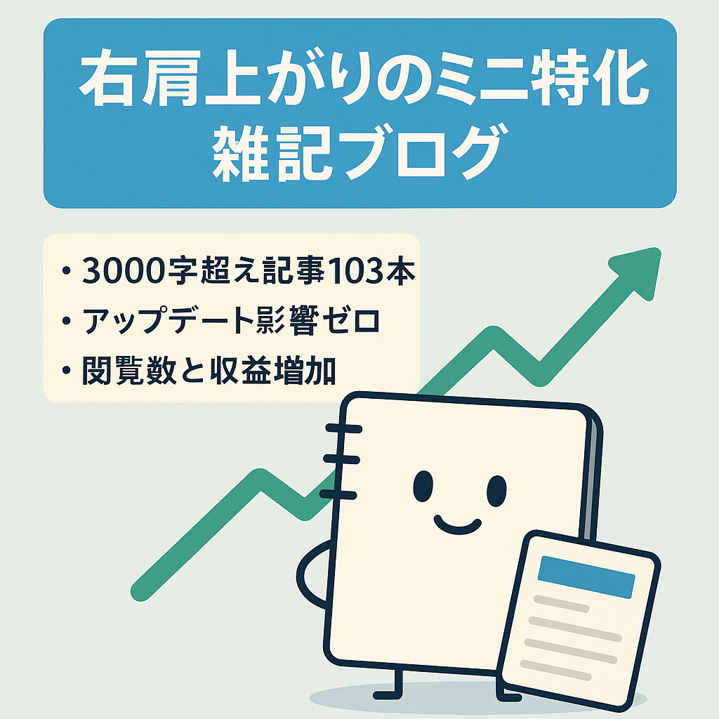 右肩上がりのミニ特化雑記ブログ