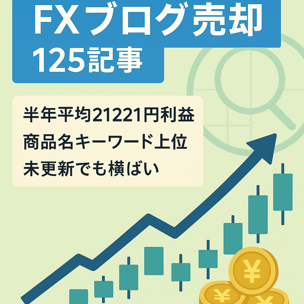 【DR20】125記事あるFXのブログ！直近6カ月平均21,221円の利益が発生しています