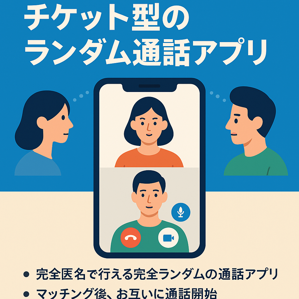 【iOS】チケット型のランダム通話アプリ！ミュート機能付きでビデオ通話も可能