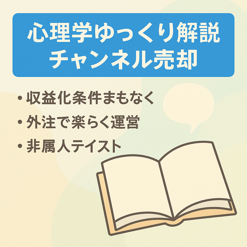 【収益化目前】心理学のゆっくり解説チャンネル【非属人性】