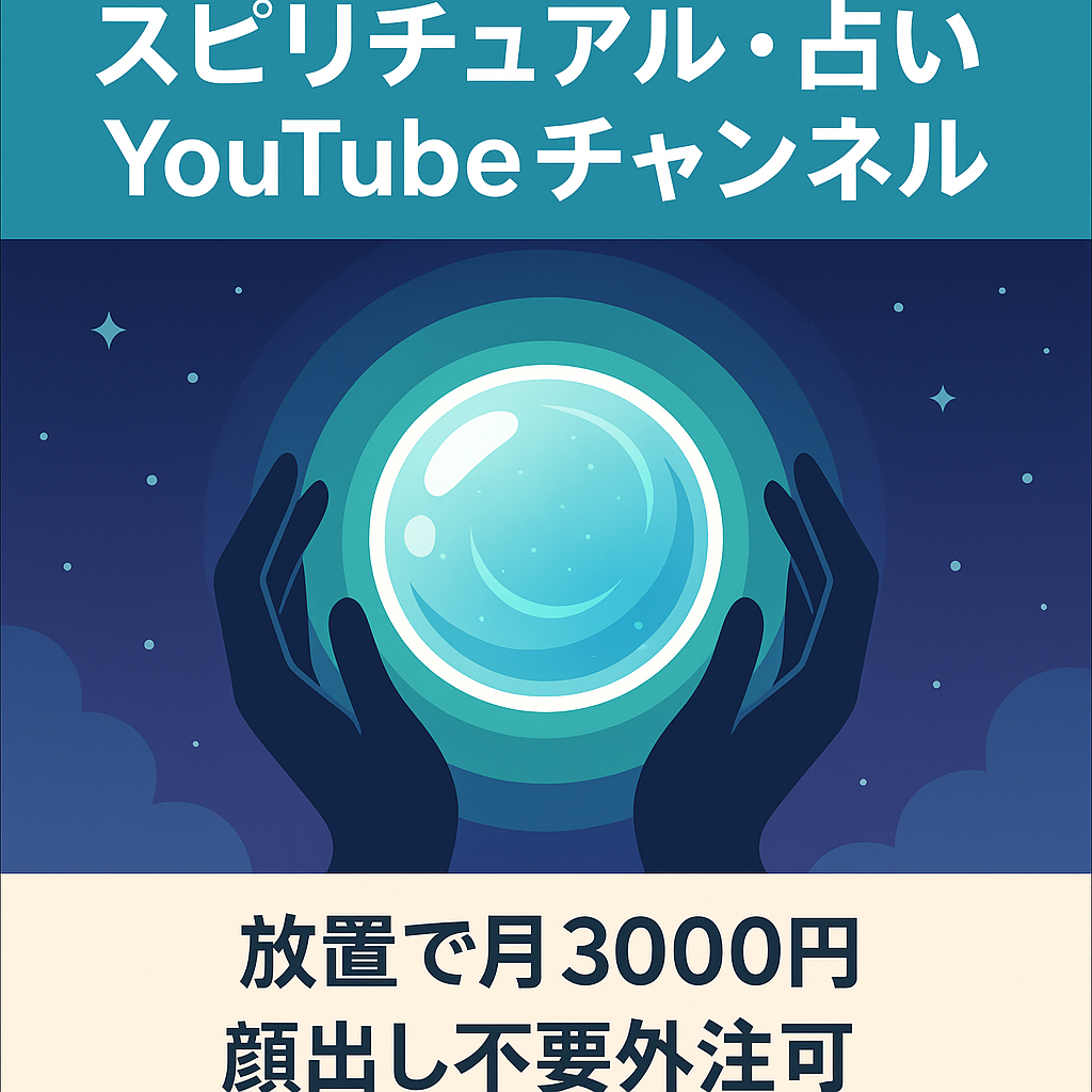 【放置でも毎月3000円の収益】5月は収益8000円越え！登録者数2,230人のスピリチュアル・占い専門のYouTubeチャンネル