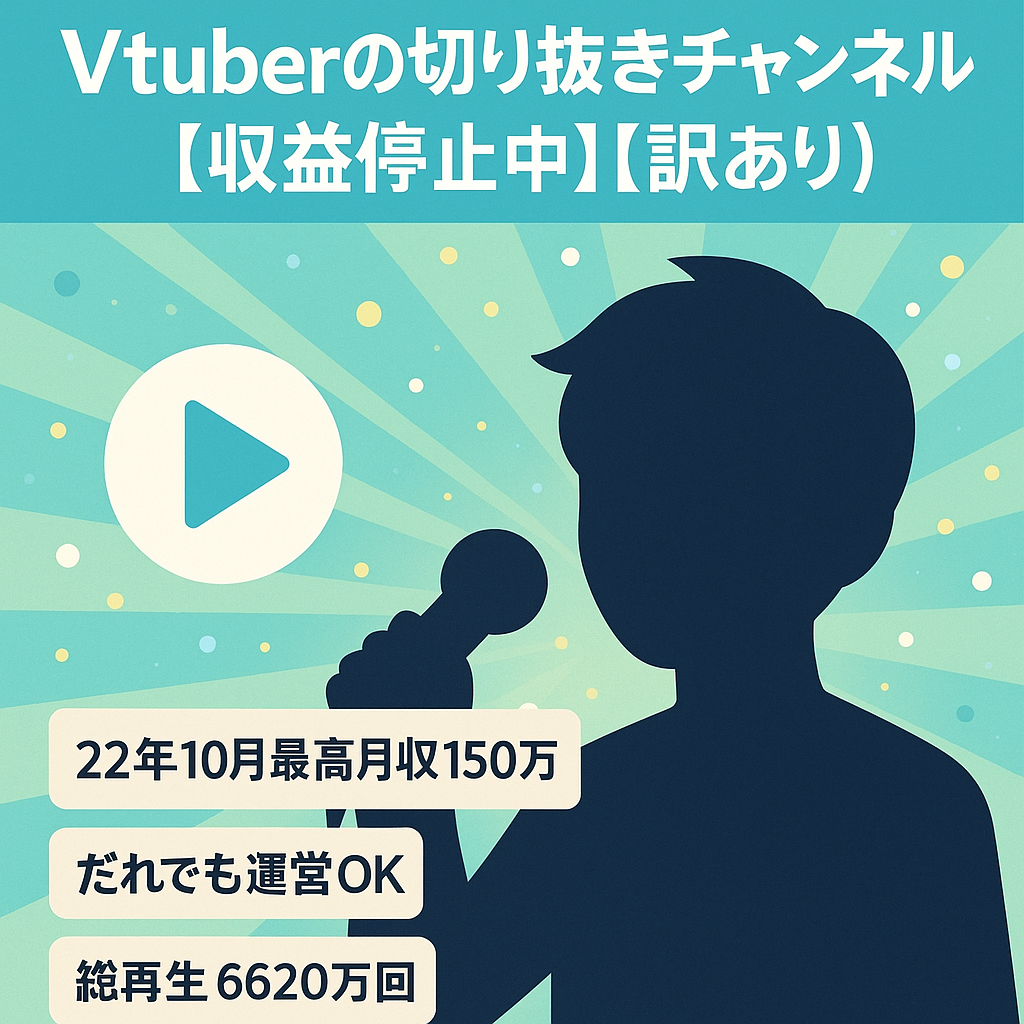 Vtuberの切り抜きチャンネル【収益停止中】【訳あり】