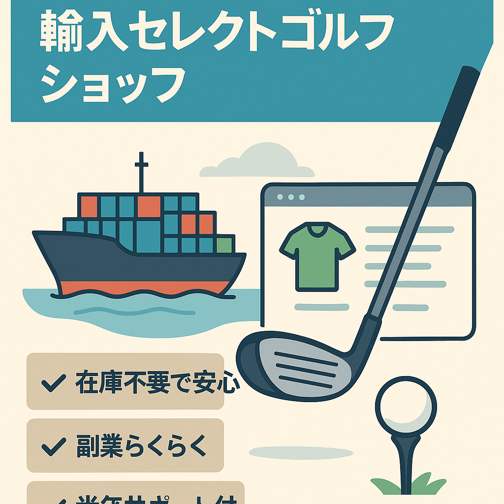 【shopify】中国無在庫可能！輸入セレクトゴルフショップ