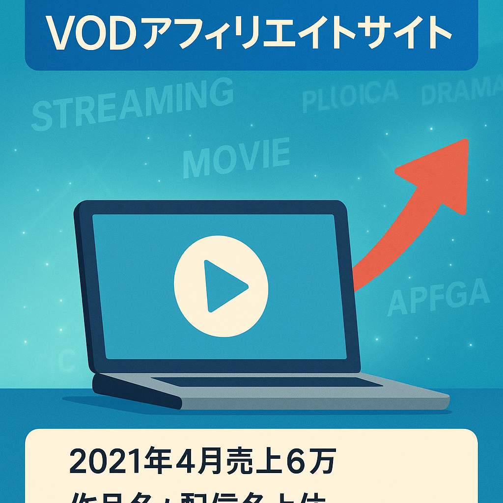 【複数検索順位１位及び上位多数】VODアフィリエイトサイト