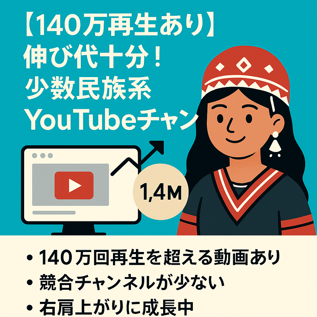 【140万再生あり】伸び代十分！少数民族系YouTubeチャンネル