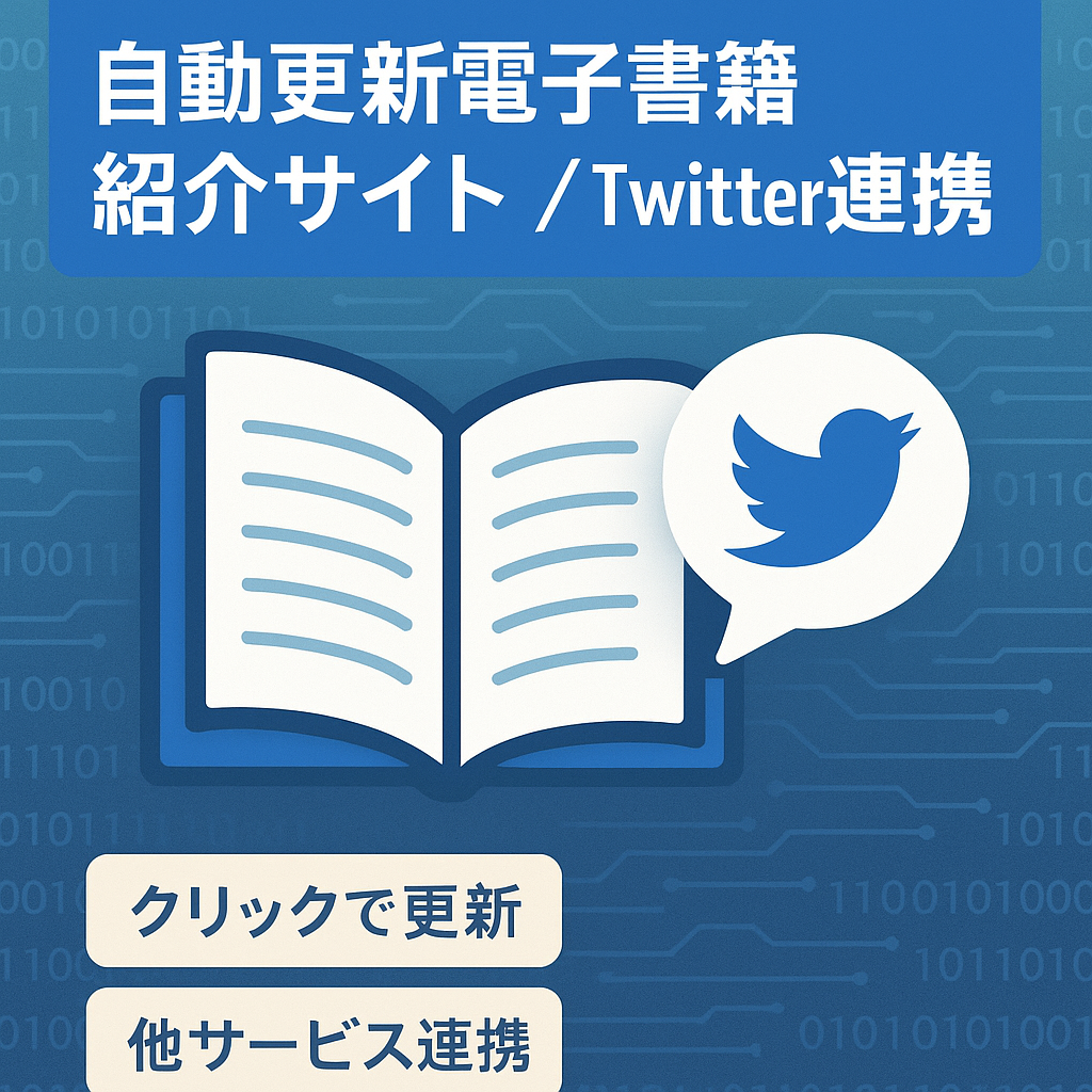【自動ビルド】Twitterを掛け合わせた電子書籍紹介サイト【ツイート自動収集】