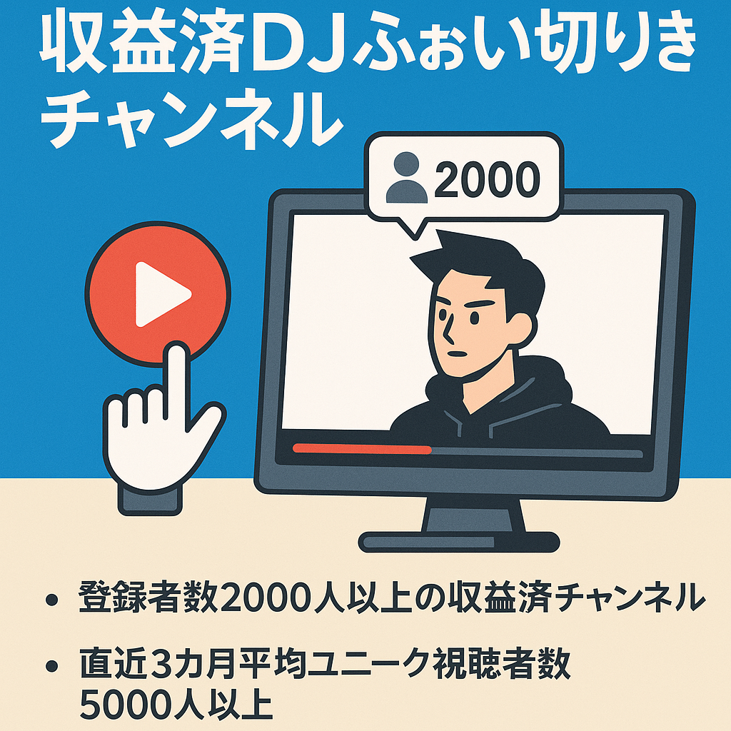 【登録者数2000人】収益済DJふぉい切り抜きチャンネル