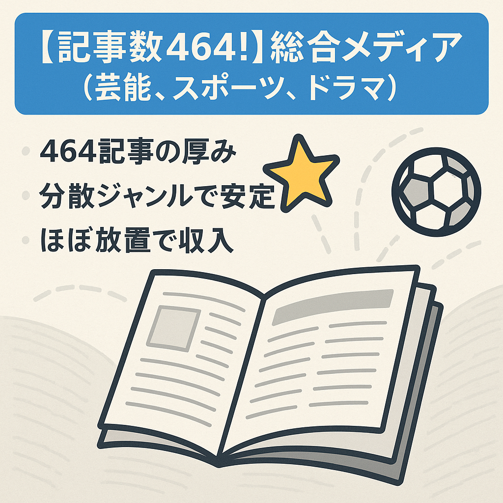 【記事数464！】総合メディア（芸能、スポーツ、ドラマ）