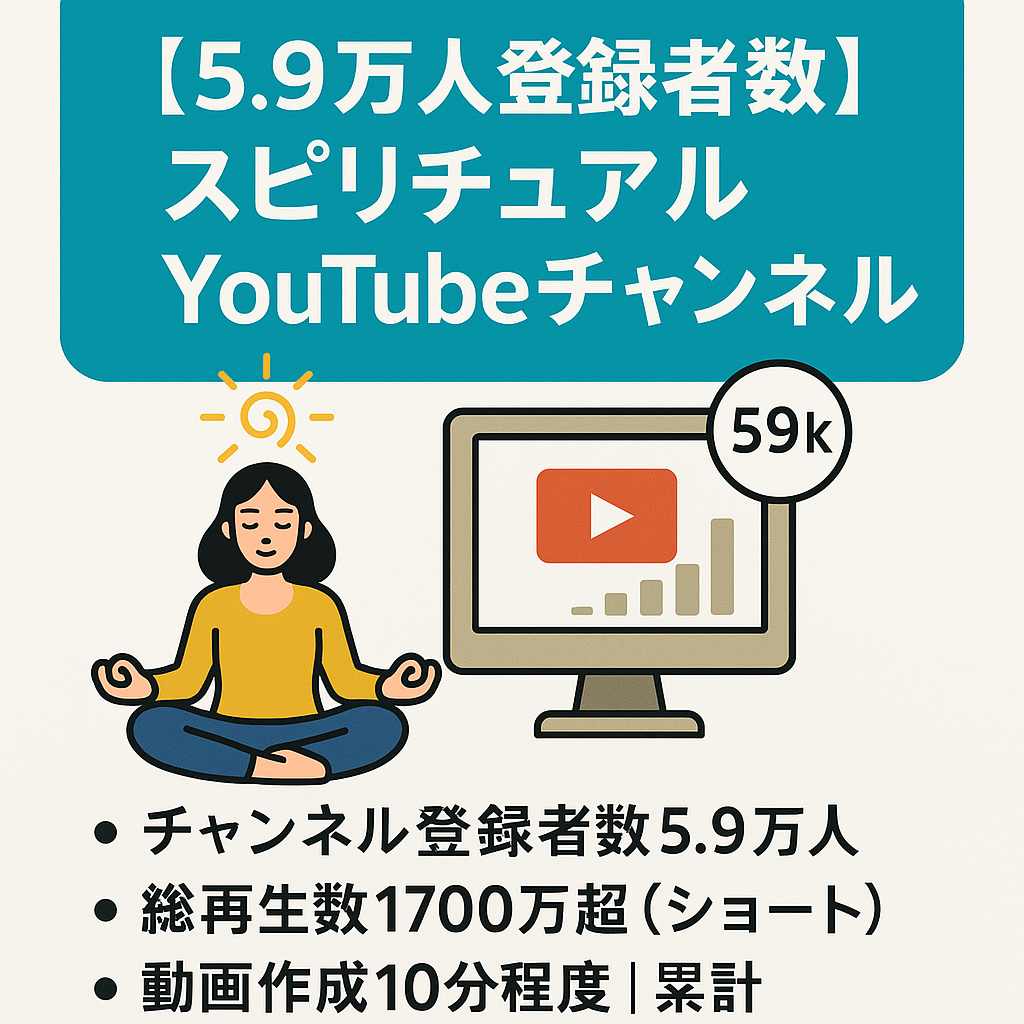 【5.9万人登録者数】累計アドセンス収益5万円スピリチュアルYouTubeアカウント（shorts）