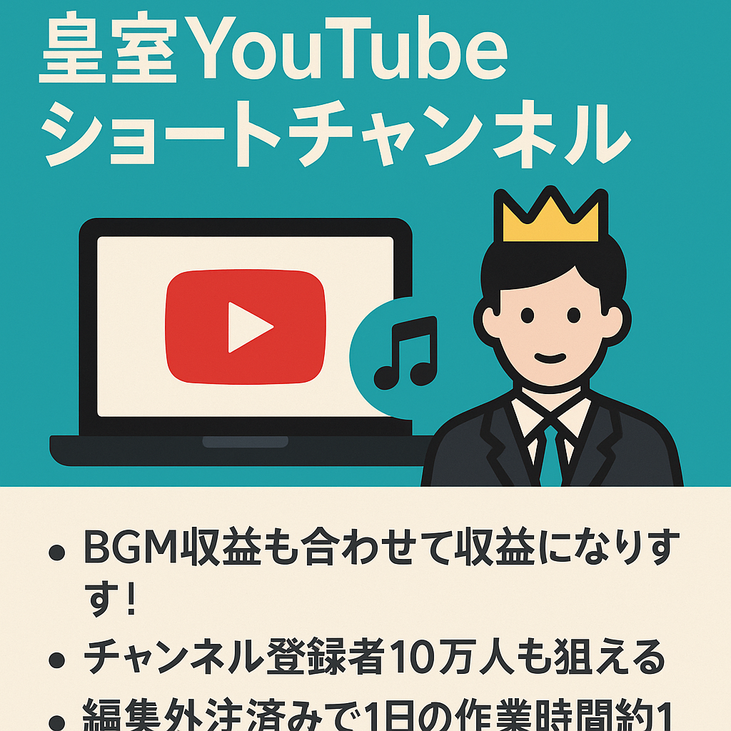 【12月分BGM収益は金額未定のためまだ含めていません】皇室YouTubeショートチャンネル【登録者5万人超え】