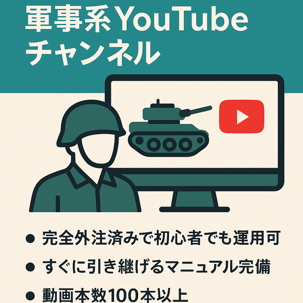 【5月収益13万円見込み】軍事系メインYouTubeチャンネル