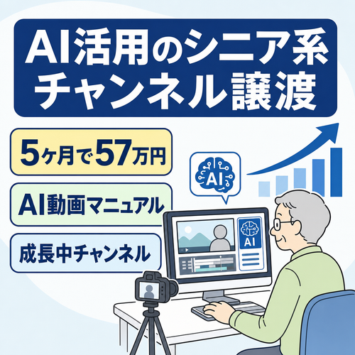 【5ヶ月で57万円】AIを活用しながら運営・シニア系チャンネル
