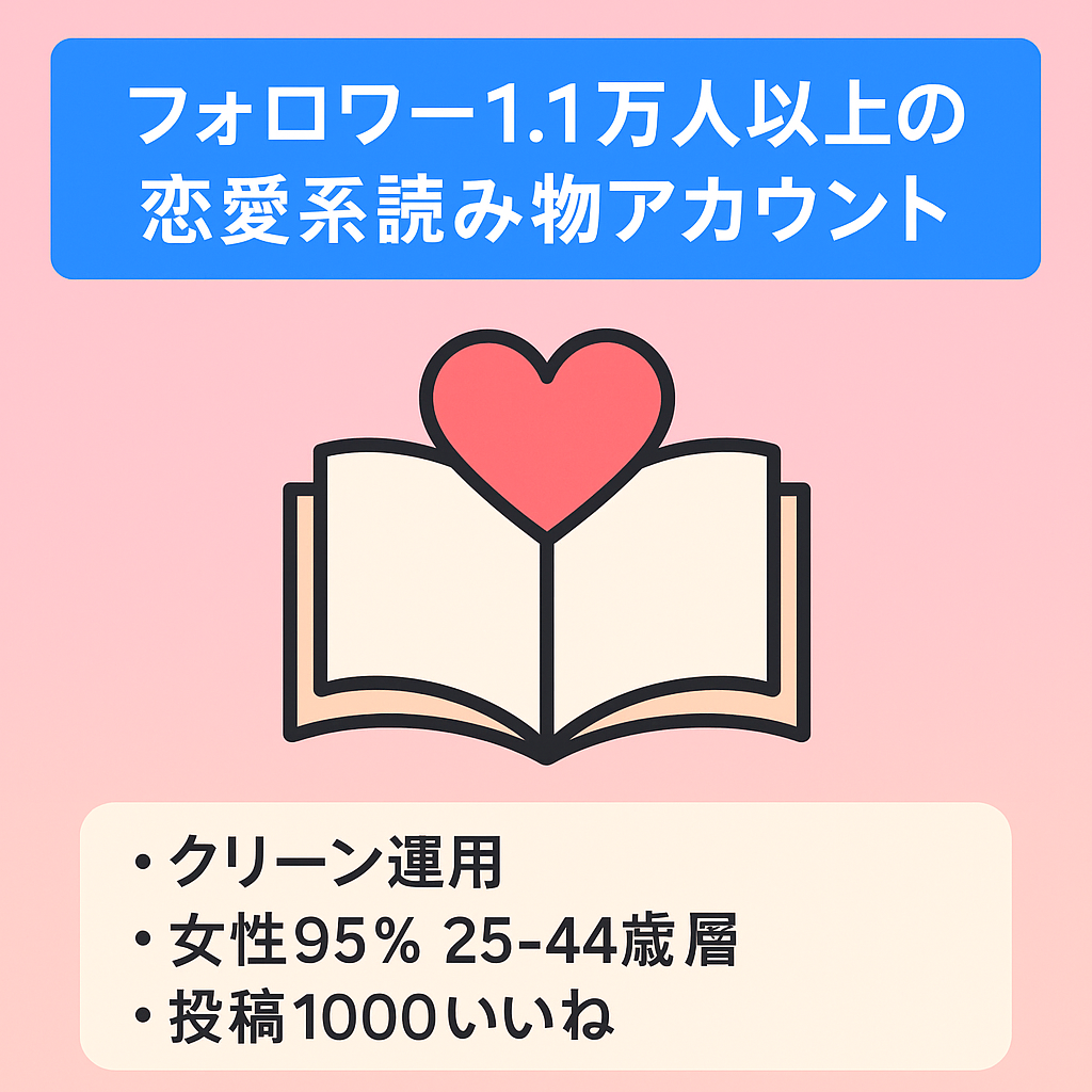 フォロワー1.1万人以上の恋愛系読み物アカウント
